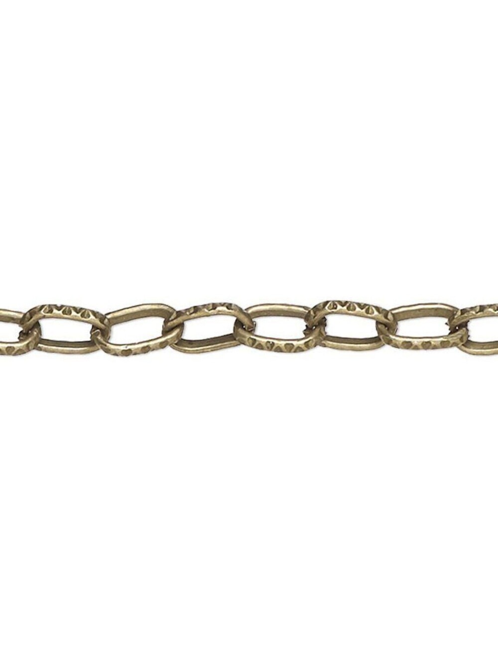 Antiqued Brass Steampunk Animal Print Necklace Making Cable Chain 3 Ft Lot